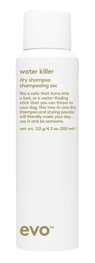 EVO Water Killer Dry Shampoo 200 milliliter can